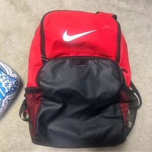 Nike Men's Red and Black Backpack